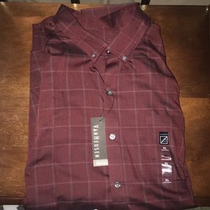 NEW WITH TAGS!!! Maroon Van Heusen button down